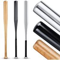 Los mejores  - Held de bate de béisbol de madera o aluminio – con 31 pulgadas también para la autodefensa Ideal – sólida perfectamente.